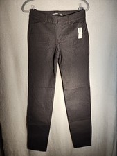 Old Navy Women Pants 2 Tall Gray Dress Pixie Mid-Rise Pants New