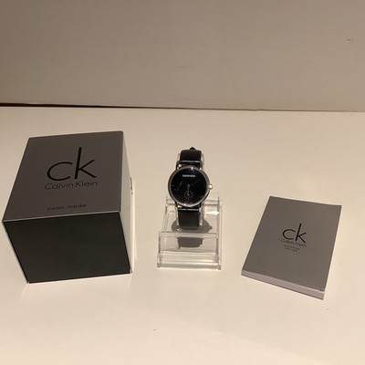 Calvin Klein Established Wrist Watch With Black Dial K9H2Y1C1 Swiss boxed 