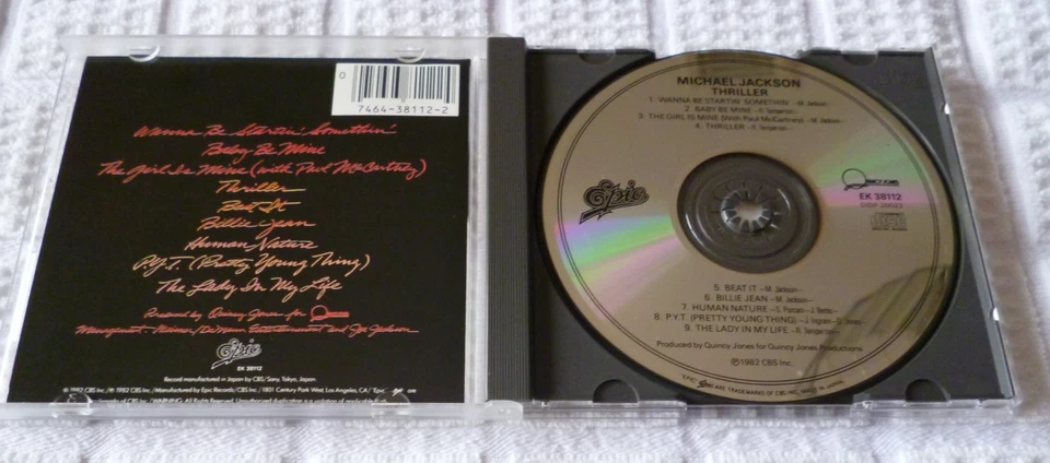 MICHAEL JACKSON Thriller CD Original Release EK38112 [DIDP-20022 41A3] JAPAN - Image 2 of 4