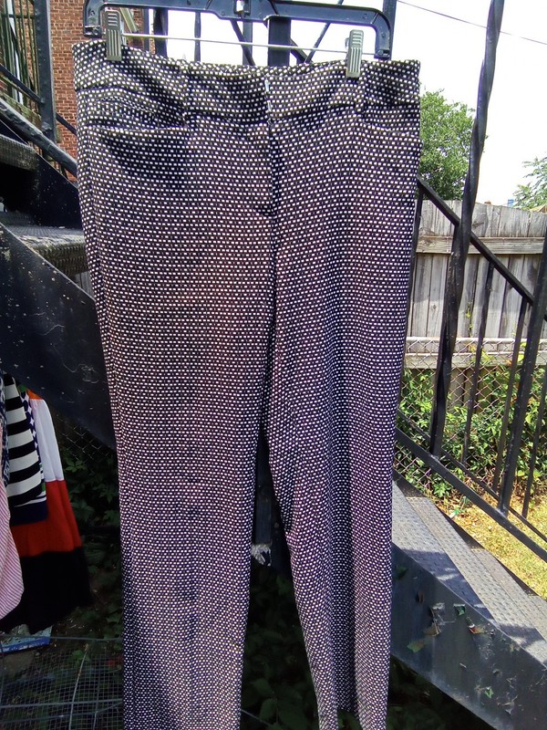 7th Avenue Black/White Skinny Pants,  Sz 8