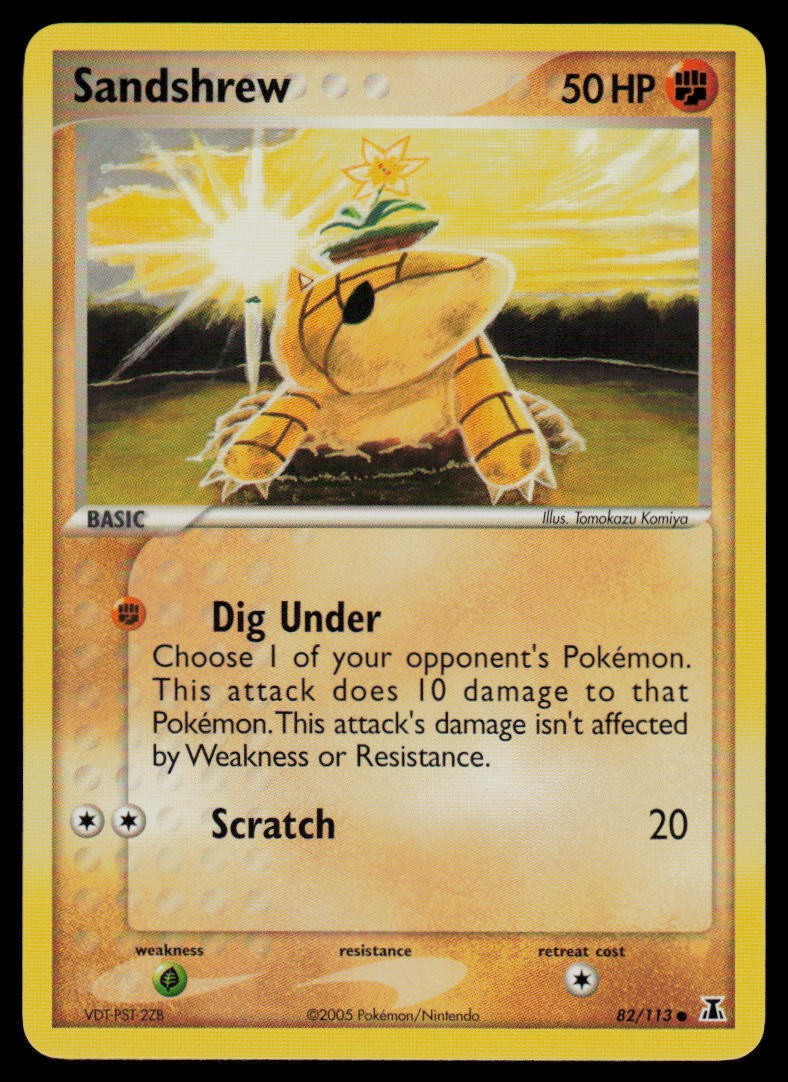 Sandshrew #82/113 Delta Species Common Pokemon TCG NM