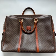 Borsa tote CELINE Makadam pelle marrone vintage autentica rara