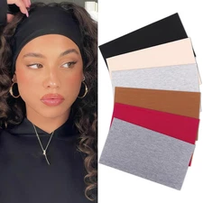 6 Pcs Wide Headbands for Women Extra Large Turban Stretch Fashion Headband Boho