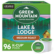 Green Mountain Lake  Lodge Coffee K-Cup Pods, Medium Roast, 96ct - HOT DEAL  