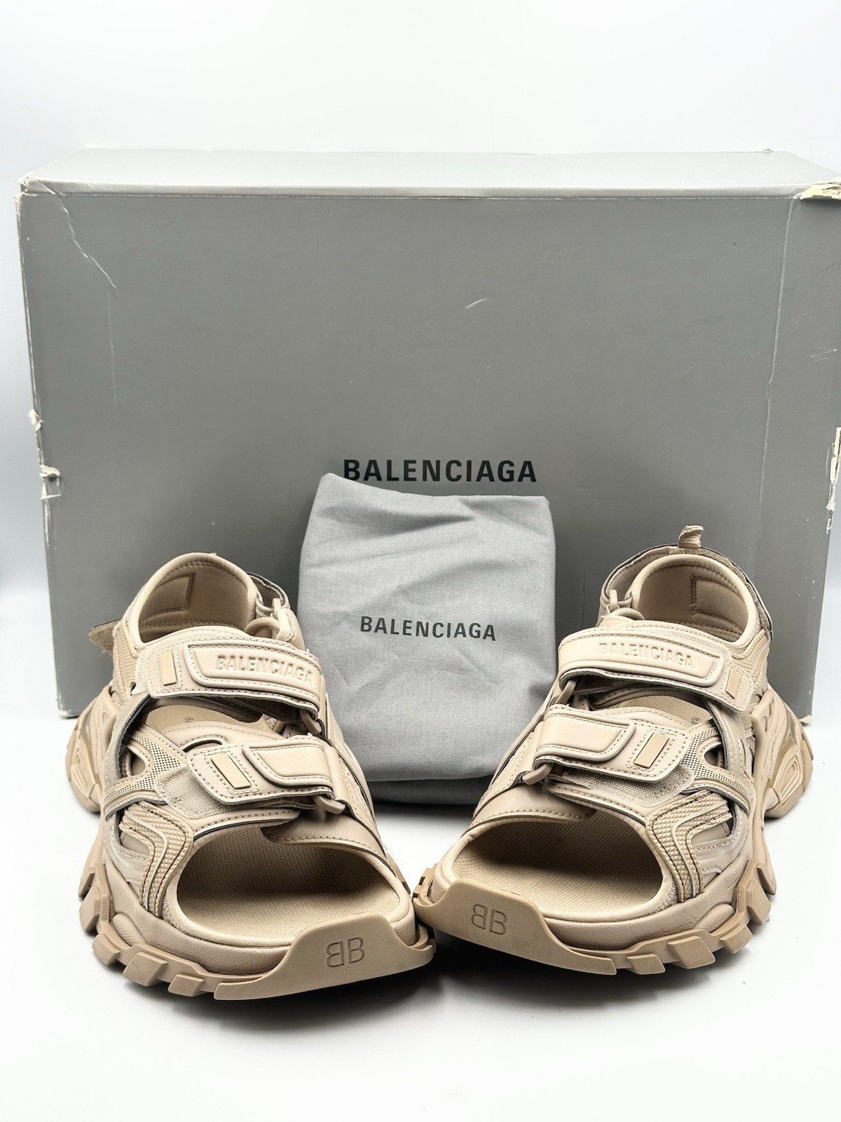 APL Balenciaga Track Sandali beige donna taglia 10 US