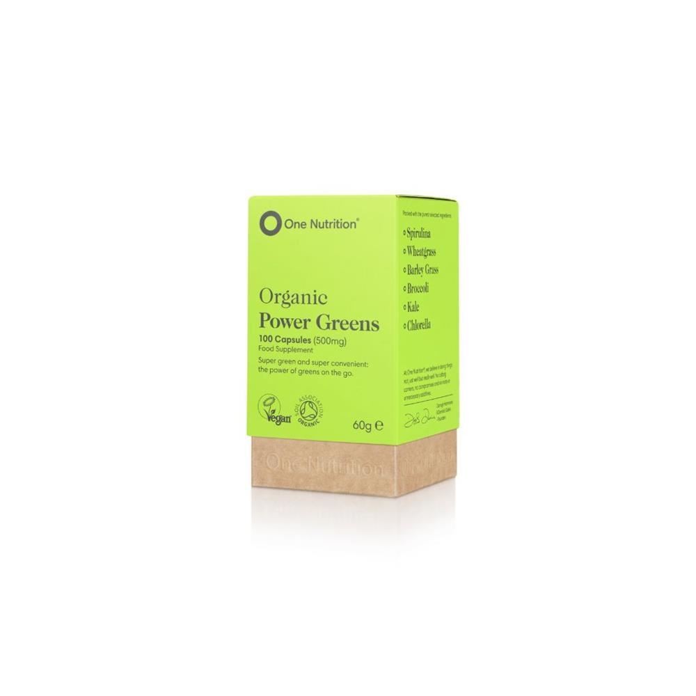 One Nutrition Power Greens 100 Vegecaps - Image 3