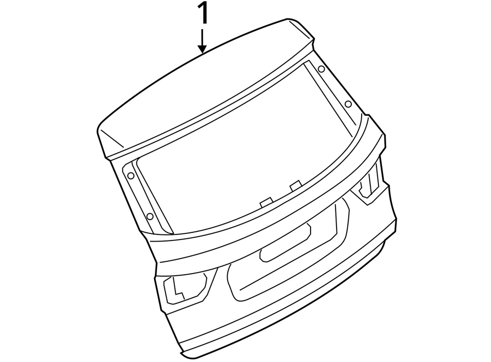 2011-2017 BMW X3 F25 Rear Trunk Lid Hatch Liftgate Gray OEM *NOTE* Foto 4 de 4