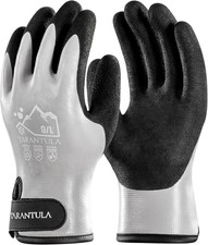 Large , Grey, Super Grip, Thermal Insulated Freezer Gloves for Cold Weather,
