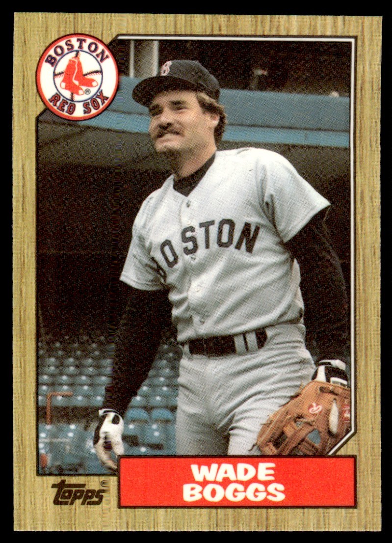 Wade Boggs #150 Baseball Cards 1987 Topps Tiffany trading card — raw and PSA graded price guide