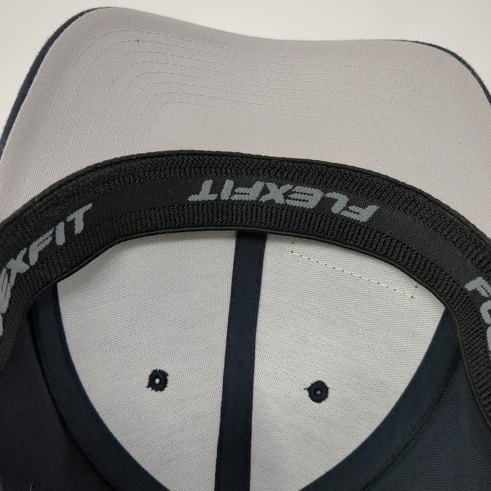 System Tech Leather Patch Fitted Hat Blue XL Stre… - image 8