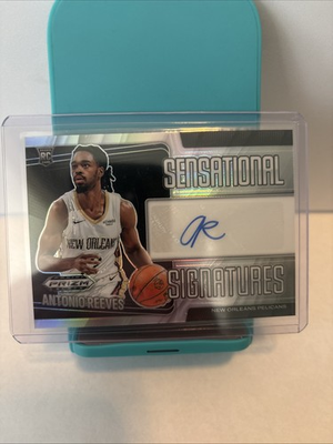 #ad 2024 25 Panini Prizm Black Antonio Reeves Sensational Signature Silver Prizm $9.00