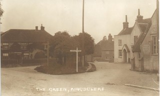 Kingsclere. The Green by Lilywhite. Sign Post.