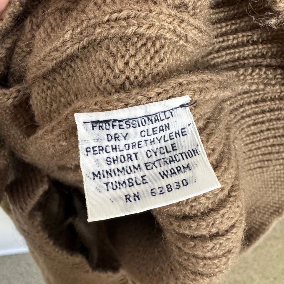 Lands End Drifter современный кабель V шеи шерсти свитер жилет США женщин L - Изображение 4 из 4