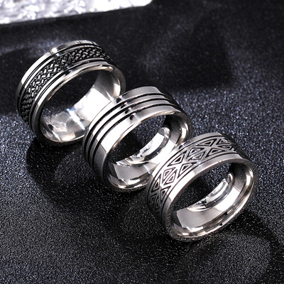 Mens Luxury Stainless Steel Ring