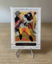 2010 Topps Football 50th Anniversary Troy Polamalu #174 Steelers NFL Card
