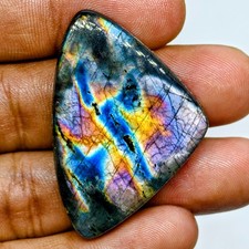 67 Cts Natural Labradorite Cabochon Gemstone For Jewelry 43.3x29.4x6.7 MM