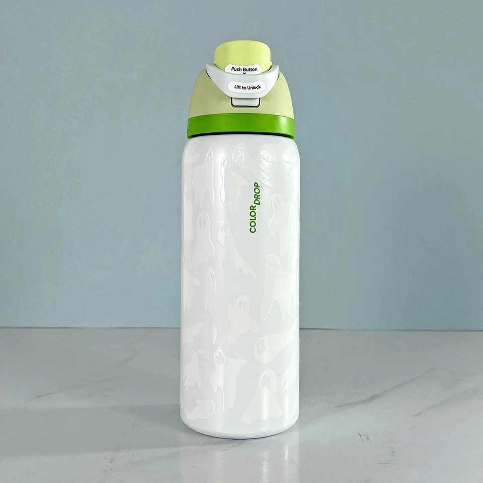 Taza de agua de acero inoxidable aislada al vacío Owala 32 oz con tapa de pajita a prueba de fugas. Foto 2 de 4