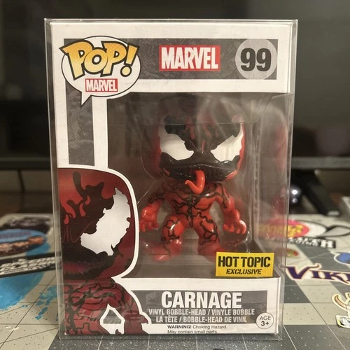 Funko Pop! Marvel: Carnage #99 - Hot Topic Exclusive w/ Protector