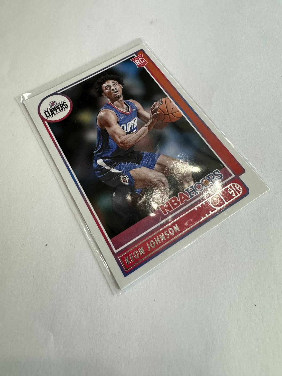 2021-22 Panini NBA Hoops Rookie Base RC #205 Keon Johnson