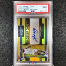 2022-23 Chronicles Draft Picks JADEN HARDY Select Rookie Auto Gold 5/10 PSA 9