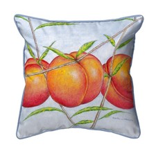 Betsy Drake Peaches Small Pillow 12x12