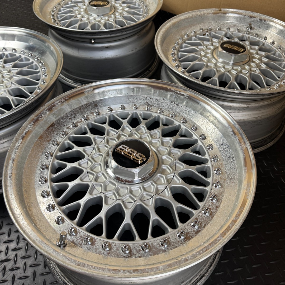 JDM Vintage BBS RS040 4Wheels no tires 16x8+24 4x114.3 Hub73 | eBay