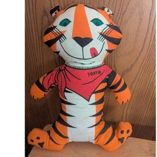 1973 Tony The Tiger Advertising Plush Doll Frosted Flakes Cereal Stuffed Animal