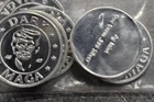 1 Gram Silver Art Round  "Trump  DARK MAGA"  .999 FINE SILVER