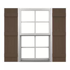 Mid America 14 In. W X 59 In. H Vinyl Board and Batten Shutters Pair in French R