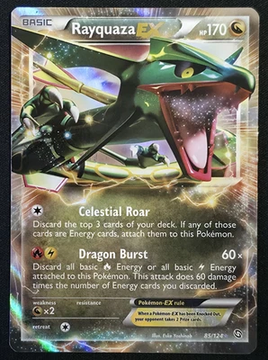 Rayquaza EX 85/124 Pokemon EX Rare Dragons Exalted MP - Image 1 of 4