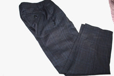 ANDY EVAN ADJUSTABLE WAIST GREY PLAID BOY'S PANTS SIZE 7 -NEW