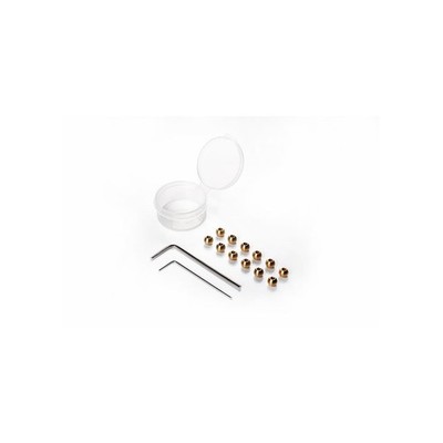 Koswork Kyosho 4.8mm Mini-Z 4x4 Weight Brass Ball (12) / KOS04371-3
