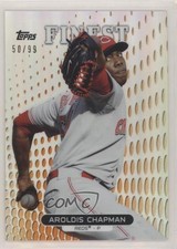 2013 Topps Finest Orange Refractor 50/99 Aroldis Chapman #31 gp1