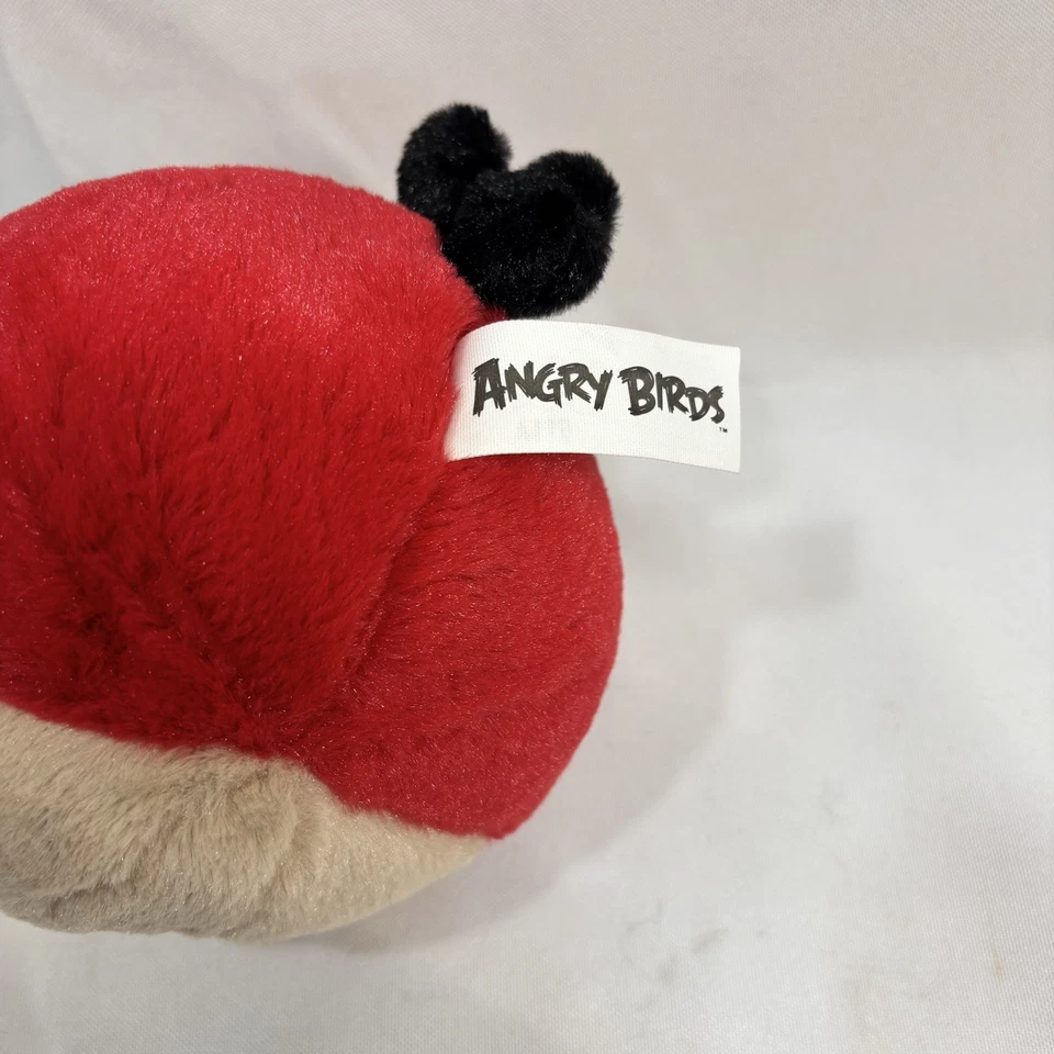 Angry Birds Red Plush 2010 Commonwealth #90837 Toy Rovio Tags HTF No Sound - Image 4 of 4