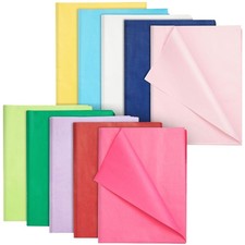 120 Pcs Tissue Paper for Gift Bags Wrapping 10 Colors, 26x20 In