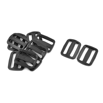 Plastic Adjustable Backpack Belt   Glide Connect Buckle 38mm Strap Width 10pcs