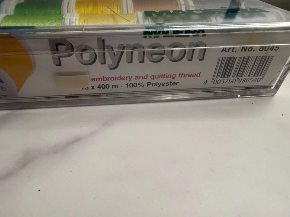 NEW SEALED-Madeira Machine Embroidery Thread-Polyneon #8045 In Storage Case - Image 4 of 4