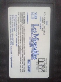1996 Les Miserables - Dream Cast VHS - Musical That Swept the World. #3432