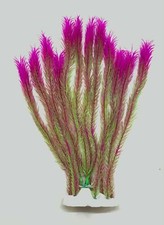 14" Aquarium Artificial Tall Grass Plant - Pink