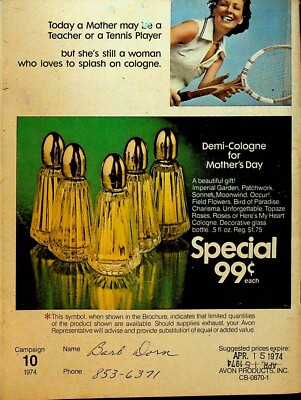 Avon Catalog April 1974 Campaign 10 Make-Up Jewelry