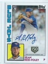 2019 Topps Series 1 Sean Reid-Foley RC 150th 1984 TOPPS  AUTOGRAPH  131/150 