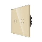 2 Gang Light Touch Switch LED Panel Tempered Glass Wall Screen Smart