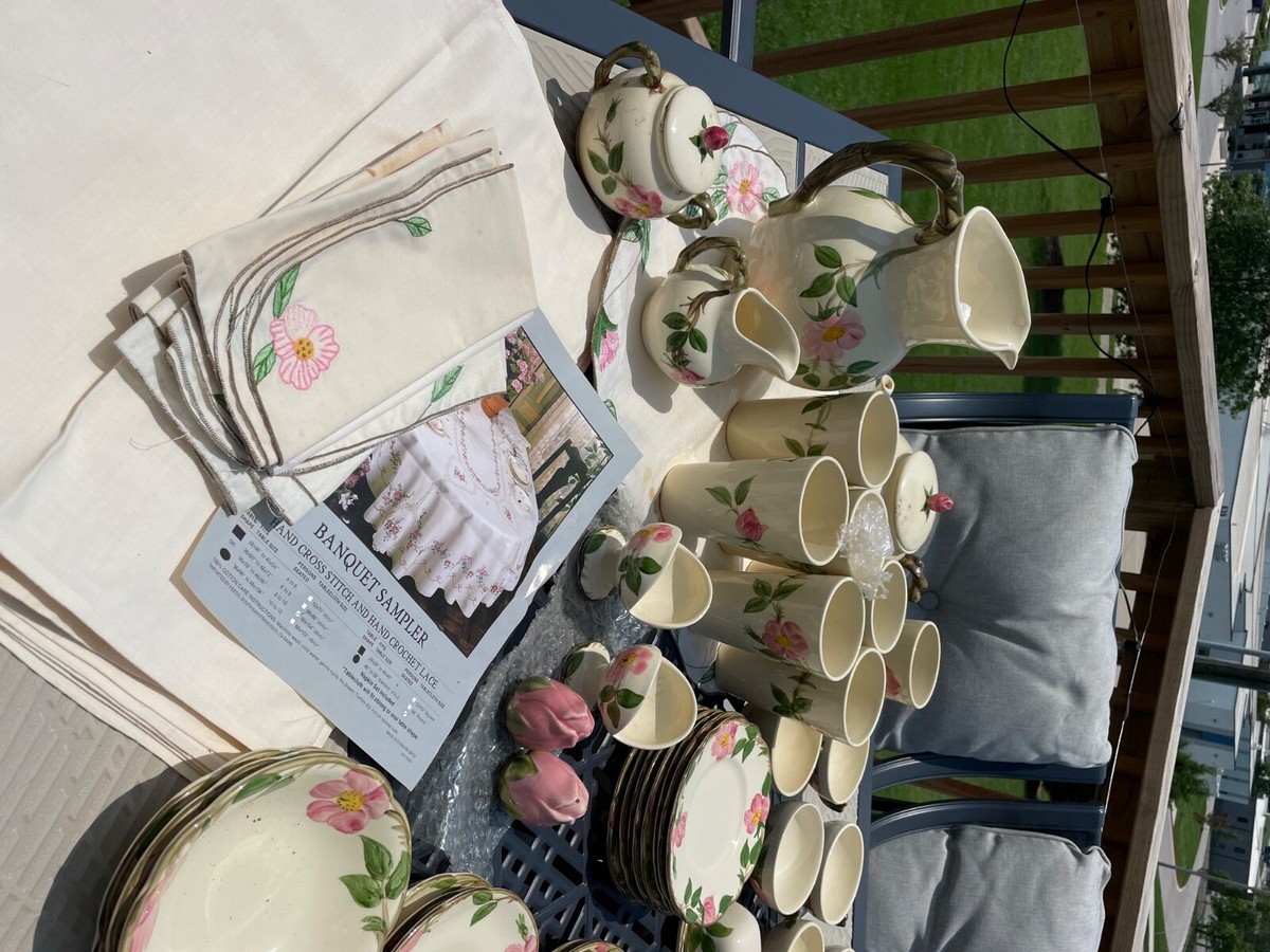Vintage - Franciscan Desert Rose - Set of Dishes - New Looking | eBay