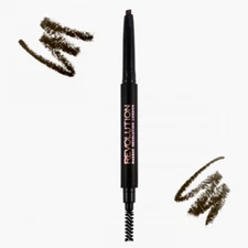 Revolution Brown Duo Brow Definer With Precision Tip For Ultimate Definition