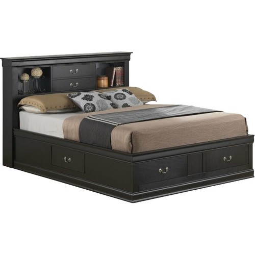 Tansu no Gen Full Bed Frame, Solid Nordic Pine Wood, No Box Spring