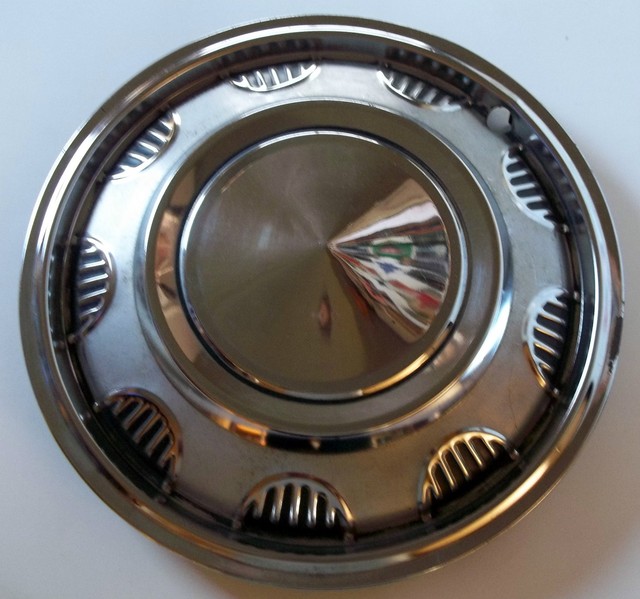 Sears Or JC Whitney Aftermarket Lot Of 2 Steel With Chrome Finish Hub