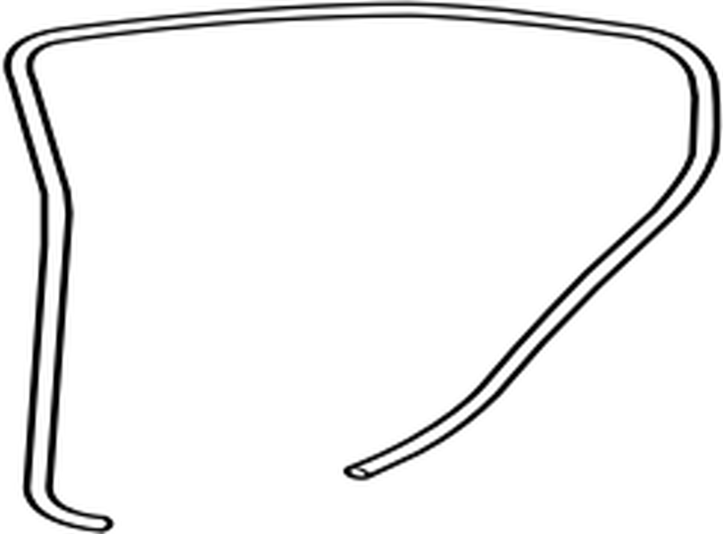 6233253051 Toyota Weatherstrip, rear door opening trim, lh 6233253051