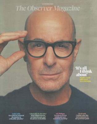 UK Observer Magazine: Stanley Tucci, Fatima Whitbread, Michel Roux, 6.10.24