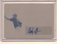 ANFERNEE GRIER 2016 LEAF TRINITY BASEBALL PRINTING PLATE AUTO 1/1