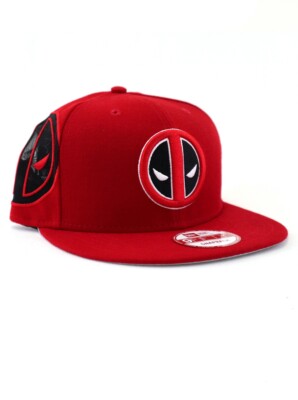 New Era Deadpool 9fifty Snapback Hat Adjustable Cap Marvel Comics Red NWT